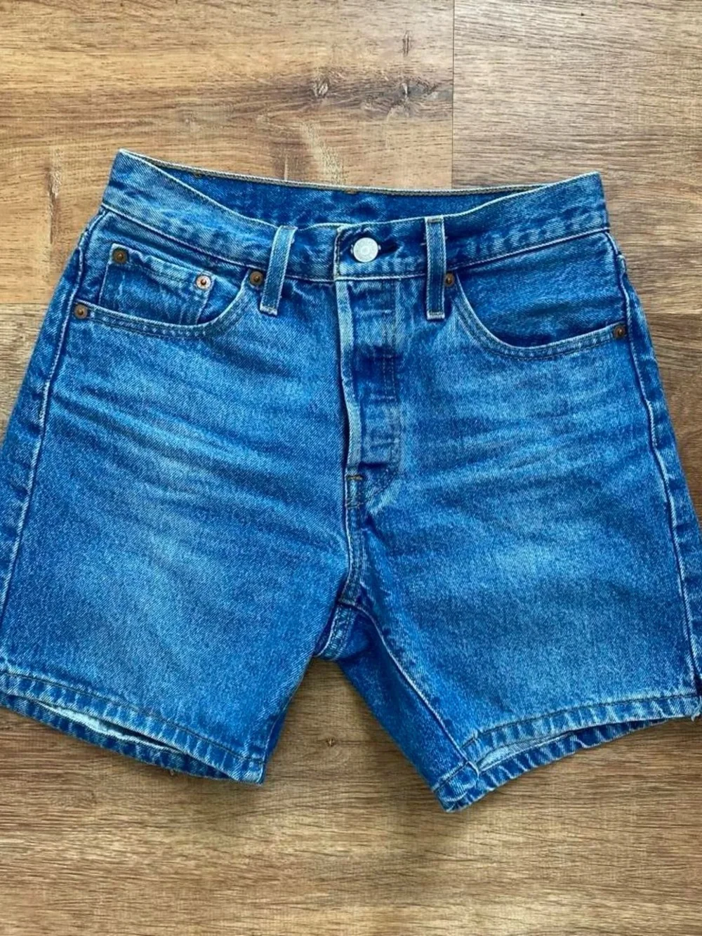 Levi's 501 Women's Blue Denim Shorts